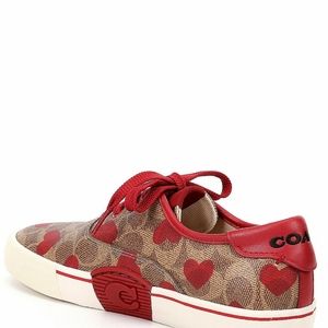 Coach Citysole Skate Logo Heart Printed Leather Sneakers